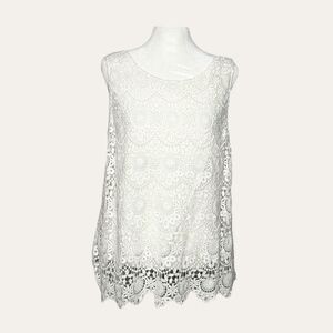 Lilly Pulitzer for Target Crochet Lace Top-Size XL